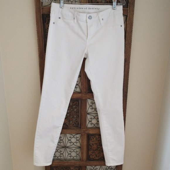 Articles of Society size 26 skinny fit white jeans - Picture 1 of 11